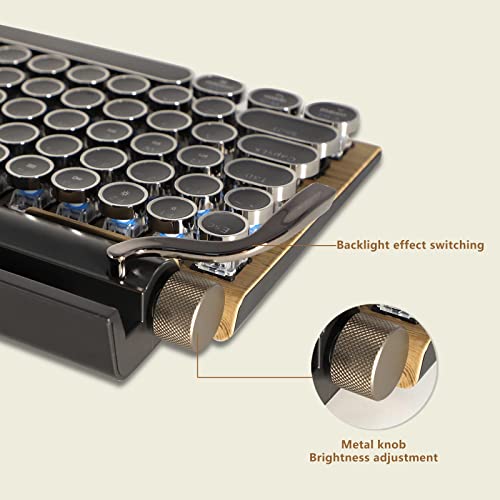 Adventurers Typewriter-Style Retro Mechanical Keyboard
