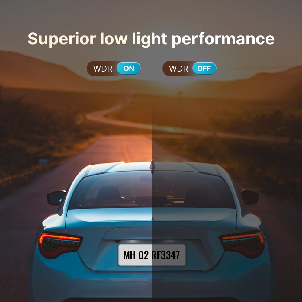 Qubo Car Dashcam Pro X by Hero Group | 3MP 1296P FHD+ Camera | NightPulse Vision | Wide-Angle FOV |