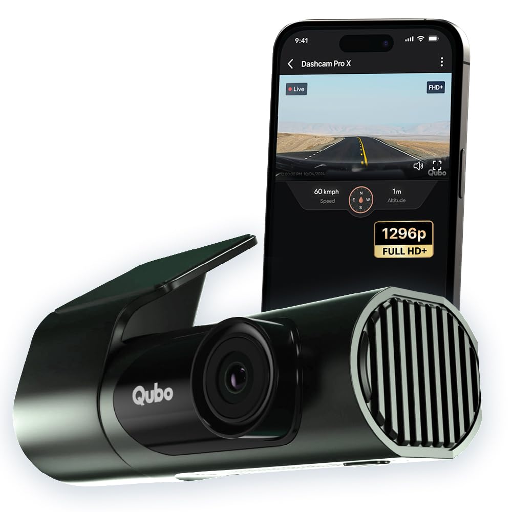 Qubo (2025 Edition) Car Dash Camera Pro 2K Resolution QHD Dash Cam from Hero Group | Made in India | USB Input | Wide Angle View