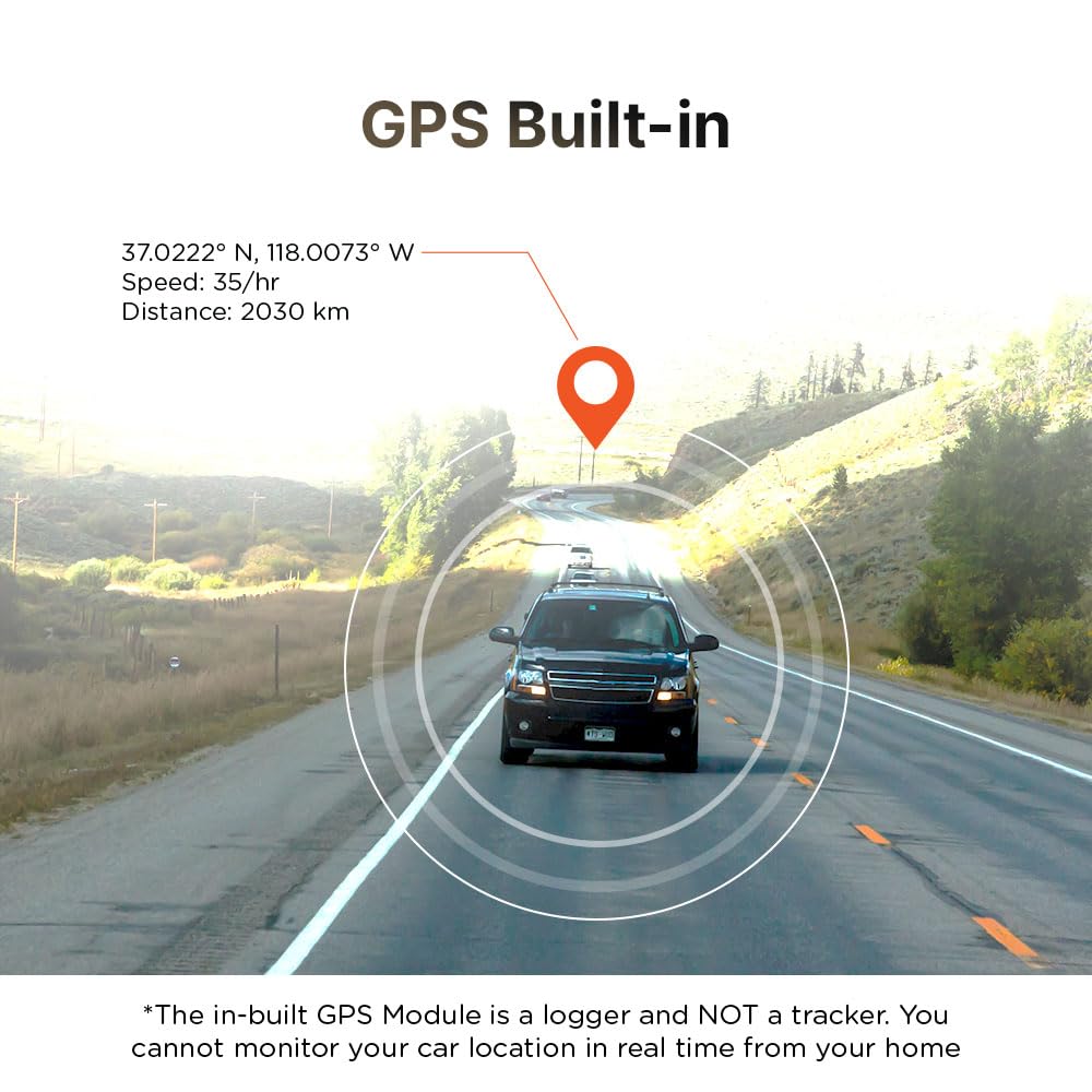 Qubo Car Dashcam Prox by Hero Group | 3MP 1296P FHD+ Camera | NightPulse Vision