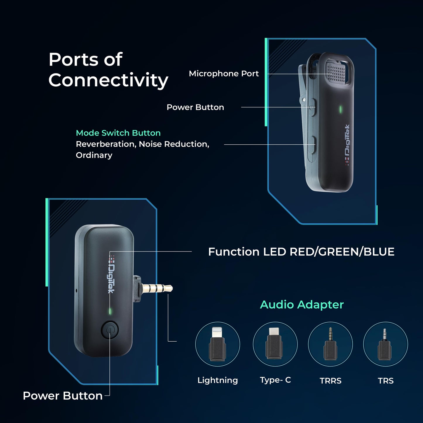 Digitek® DWM 101 Wireless Microphone