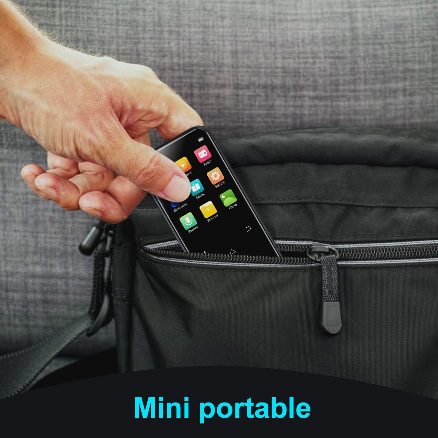 RUIZU D19, 32GB MP3 Player with Bluetooth 5.0 Max 32GB