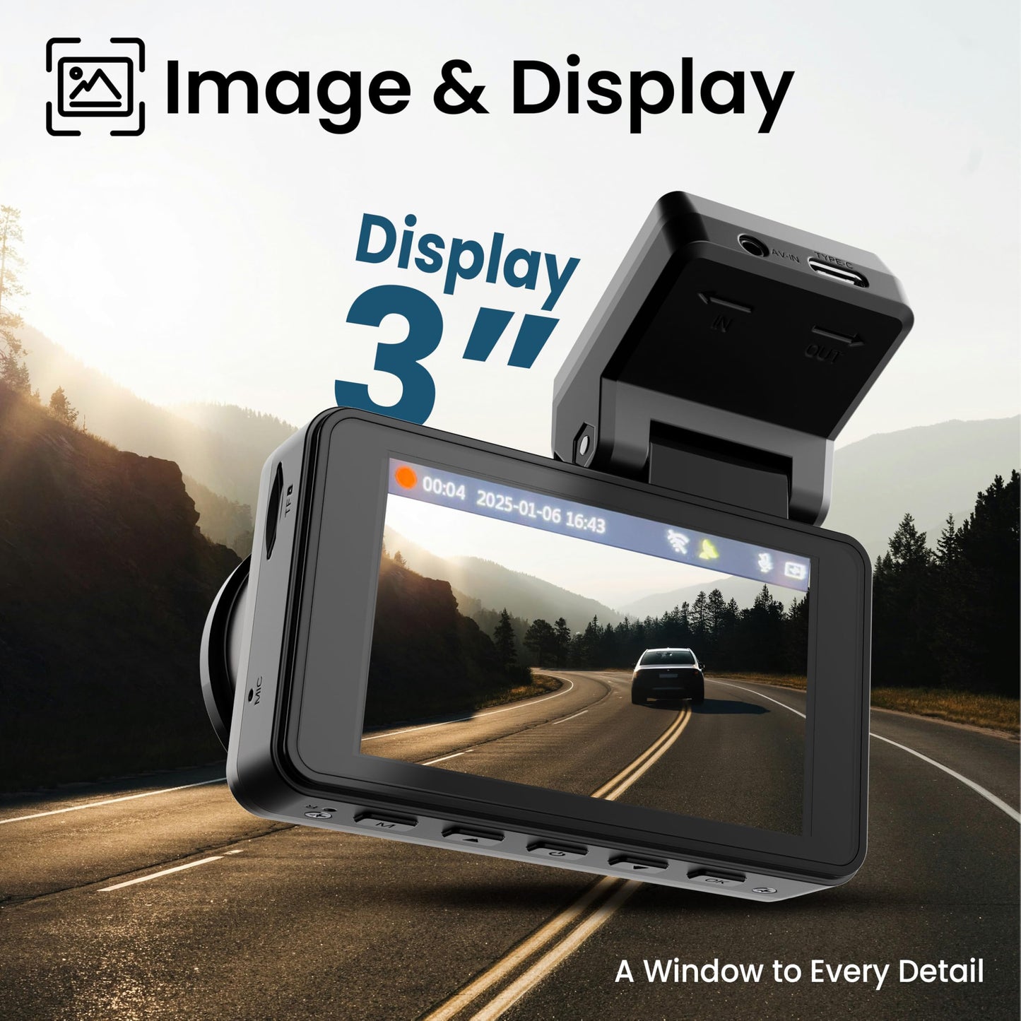 Boult Cruisecam X1 Dash Camera for Car | 1080p HD Recording | 170° Ultra-Wide Angle | 360° Rotation