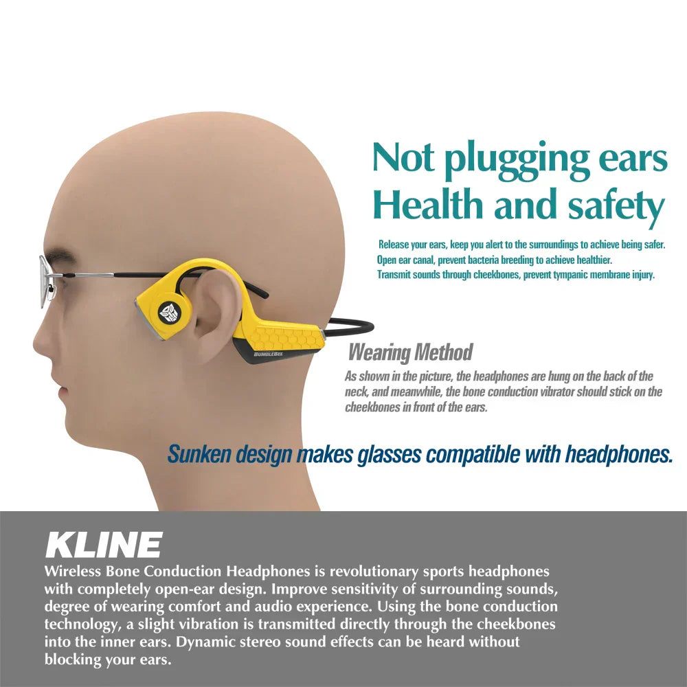 Bumblebee Transformers Bone Conduction Headphones